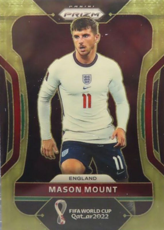 Mason Mount 2022 Prizm World Cup #92 Gold Power /1 PSA 10