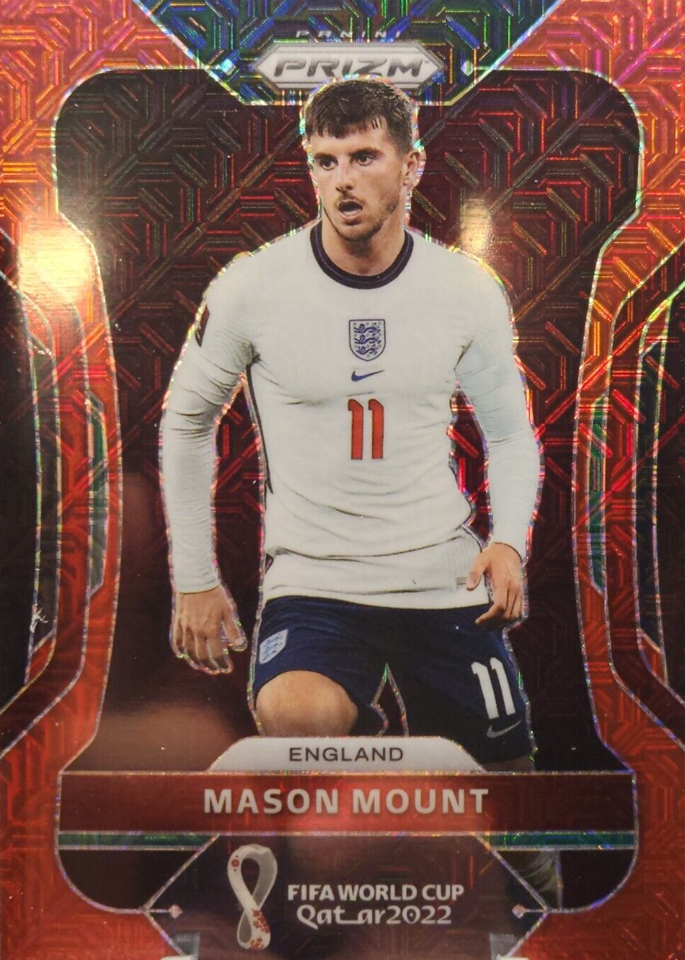 Mason Mount 2022 Prizm World Cup #92 Red Mojo /99 Price