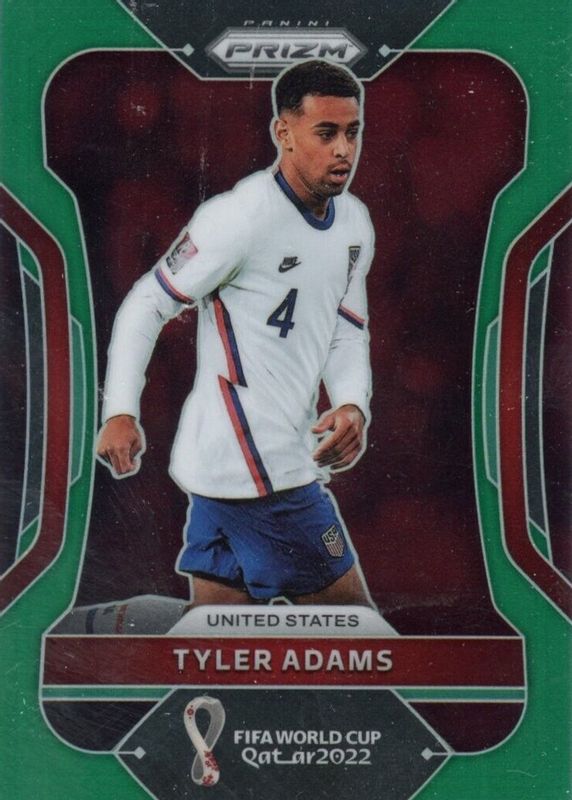 Tyler Adams 2022 Prizm World Cup #208 Green /5 PSA 10