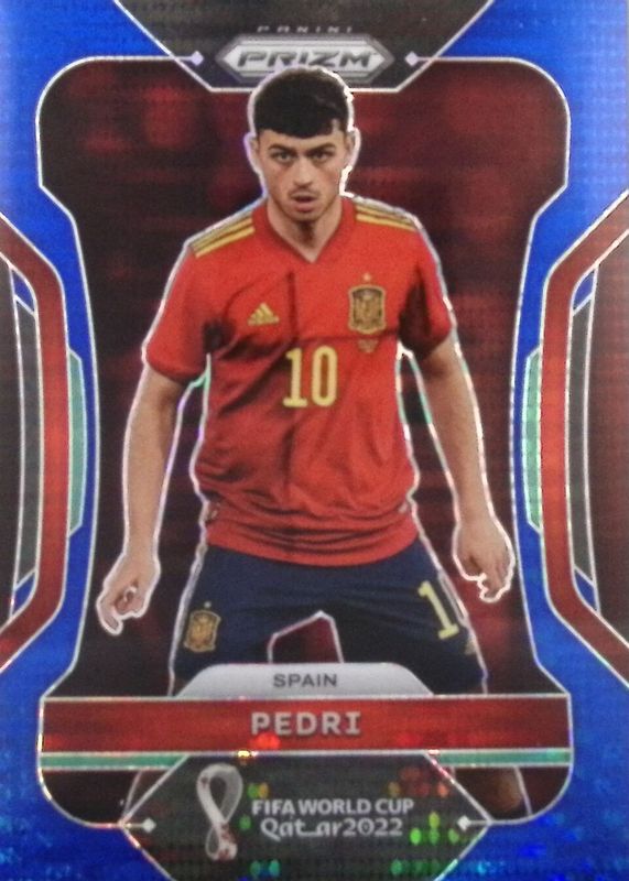 Pedri 2022 Prizm World Cup #226 Breakaway Blue /49 RAW