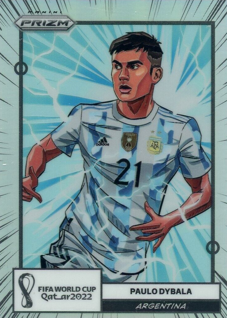 Paulo Dybala 2022 Prizm World Cup #8 Manga /(SSP) Price Guide 