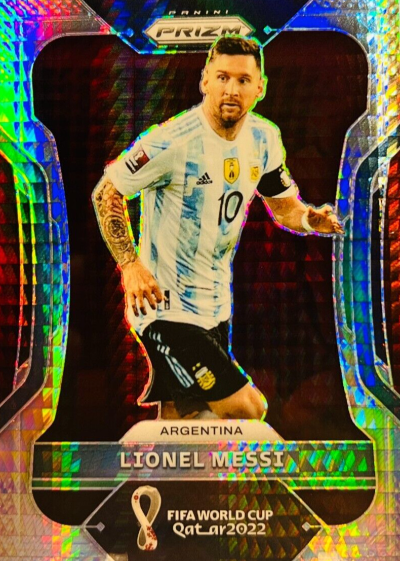 2022 FIFA hotsell World Cup Qatar Prizm Soccer Lionel Messi Base Card #7 Argentina