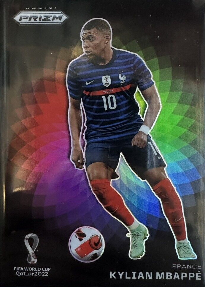 Kylian Mbappe 2022 Prizm World Cup #7 Color Wheel /(SSP) PSA 9 