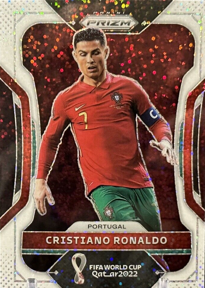 Cristiano Ronaldo 2022 Prizm World Cup #175 White Sparkle /(SSP 