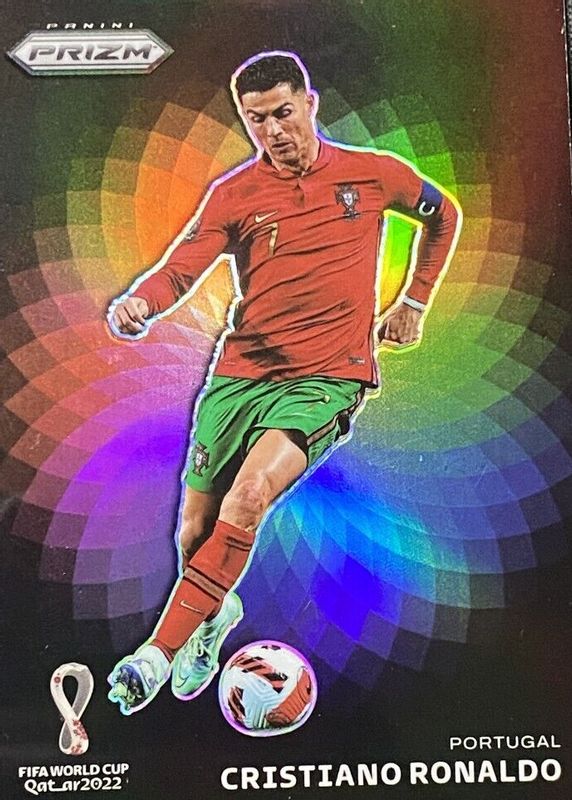 Cristiano Ronaldo 2022 Prizm World Cup #9 Color Wheel /(SSP) PSA 10