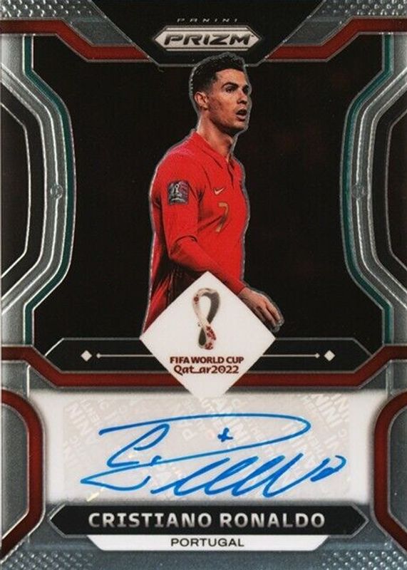 Cristiano Ronaldo 2022 Prizm World Cup #S-CR7 Signatures BGS 9.5