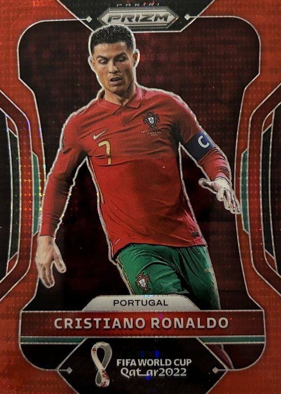 Cristiano Ronaldo 2022 Prizm World Cup #175 Breakaway Red /99 BGS 9.5