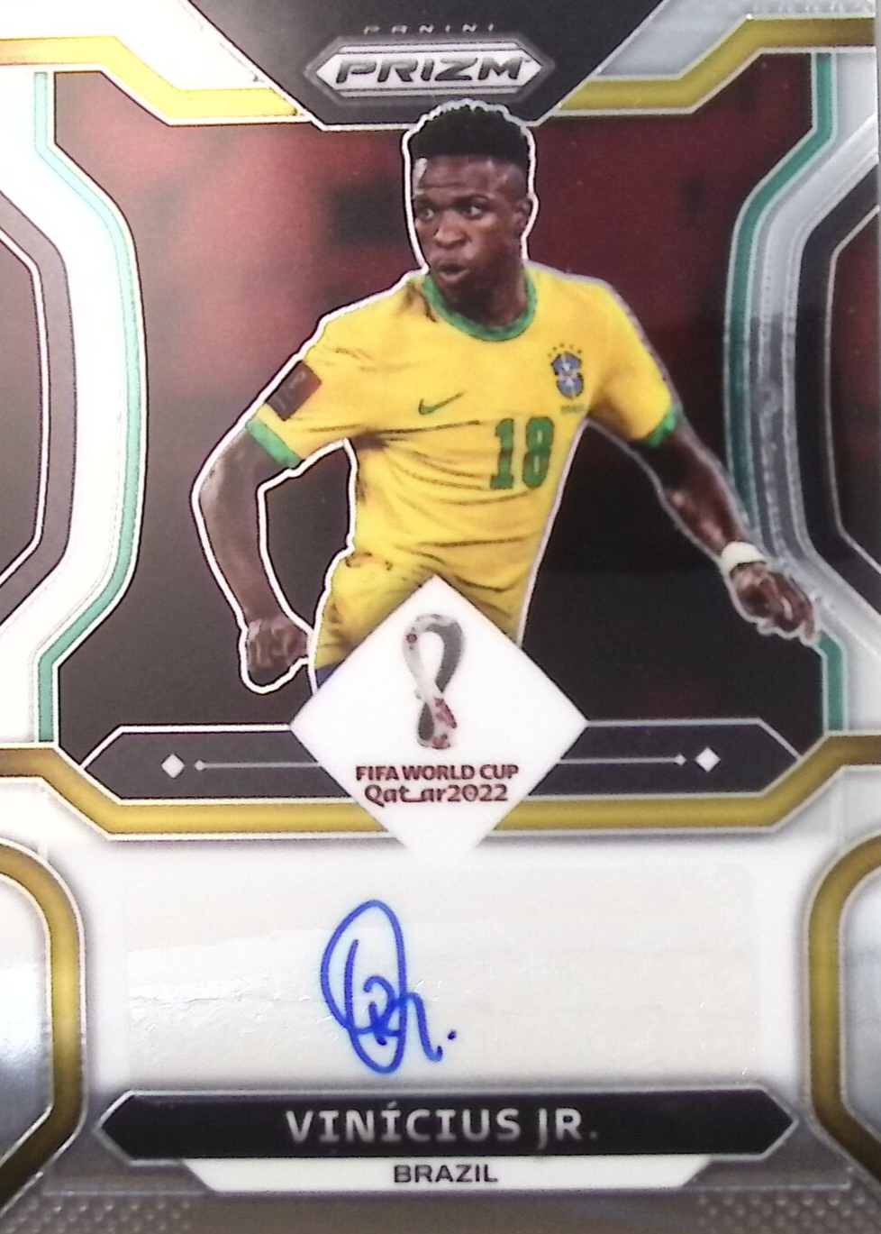 Vinicius Jr. 2022 Prizm World Cup #S-VJR Signatures PSA 10 Price 