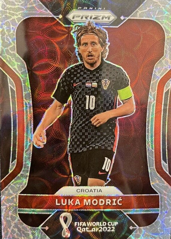 Luka Modric 2022 Prizm World Cup #61 Choice Elephant /(SSP) PSA 10