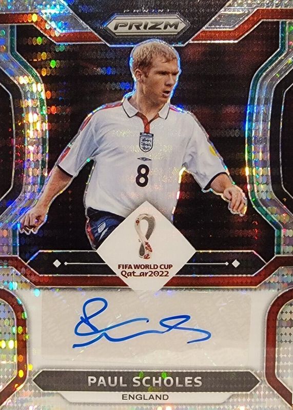 2022 Panini Prizm store World Cup Paul Scholes Auto ENGLAND