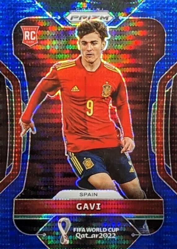 Gavi 2022 Prizm World Cup #223 Breakaway Blue /49 PSA 9