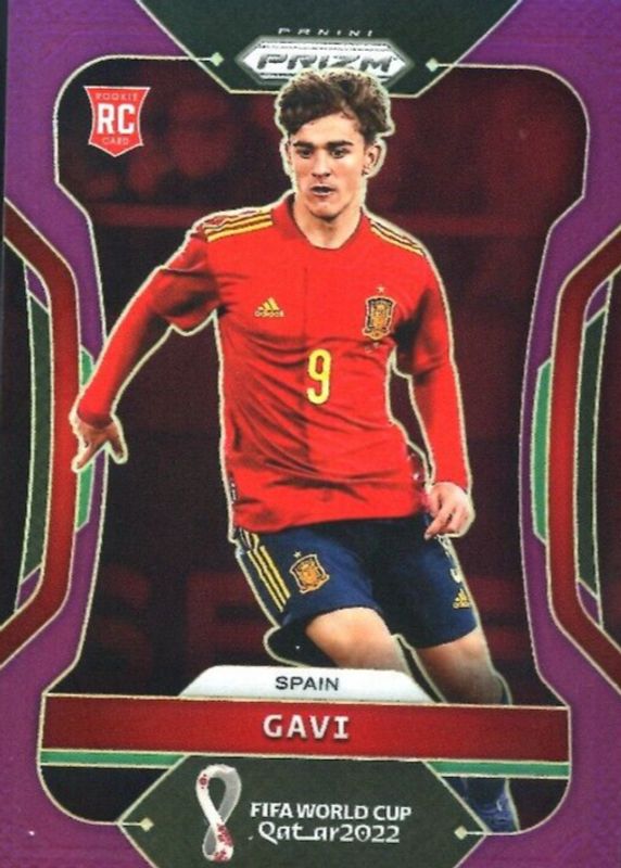 Gavi 2022 Prizm World Cup #223 Purple /199 RAW