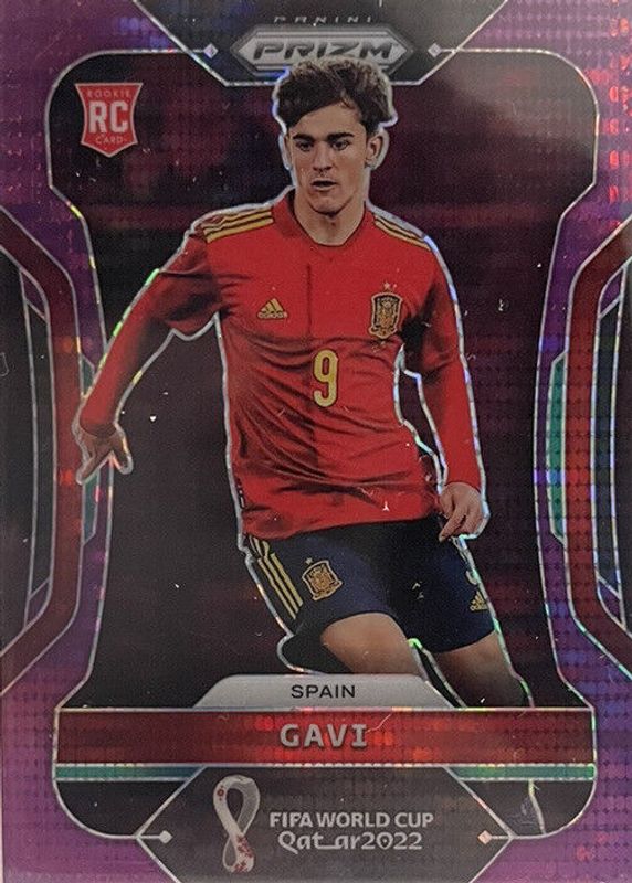 Gavi 2022 Prizm World Cup #223 Breakaway Purple /35 RAW