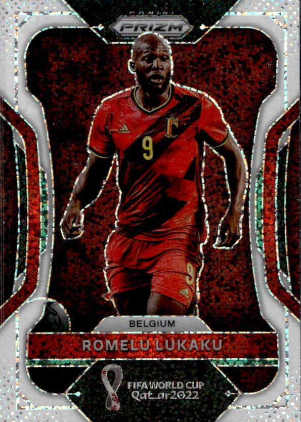 Romelu Lukaku 2022 Prizm World Cup #20 White Sparkle /(SSP)