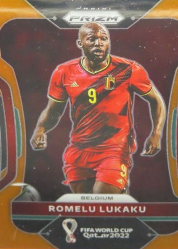 Romelu Lukaku 2022 Prizm World Cup #20 Orange /25 PSA 10