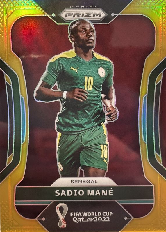 Sadio Mane 2022 Prizm World Cup #252 Gold /10 PSA 10