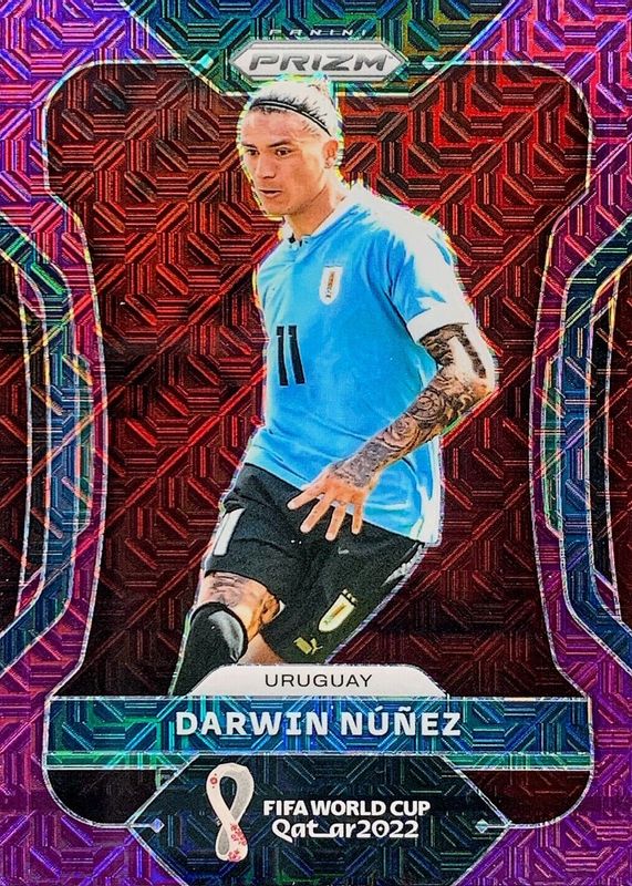 Darwin Nunez 2022 Prizm World Cup #273 Purple Mojo /49 PSA 10