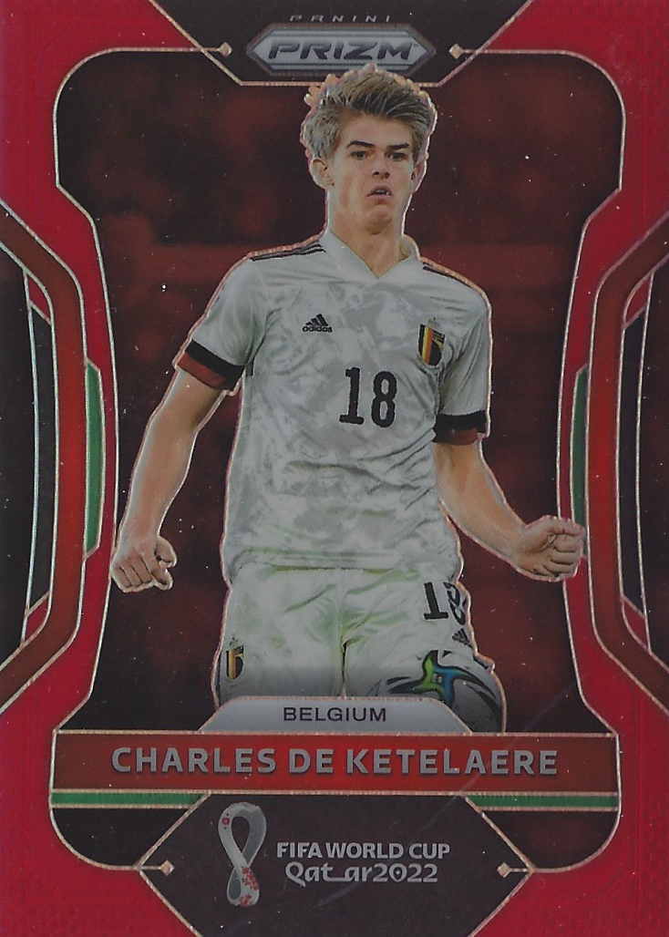 Charles de Ketelaere 2022 Prizm World Cup #15 Red /399 PSA