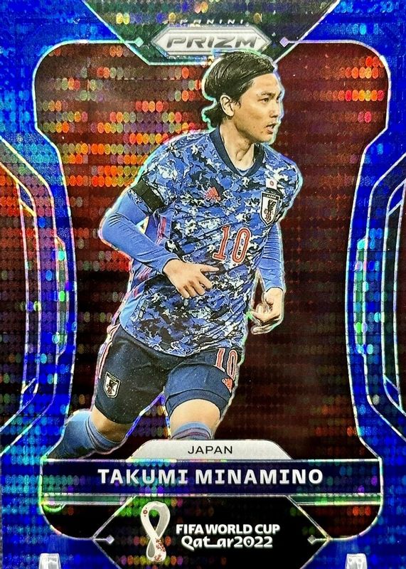 Takumi Minamino 2022 Prizm World Cup #133 Breakaway Blue /49 Rookie SGC 9.5