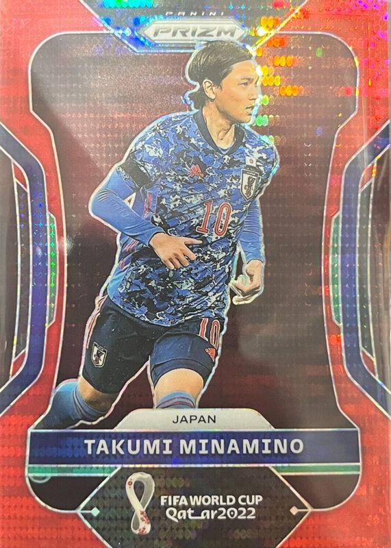 Takumi Minamino 2022 Prizm World Cup #133 Breakaway Red /99 Rookie SGC 9.5