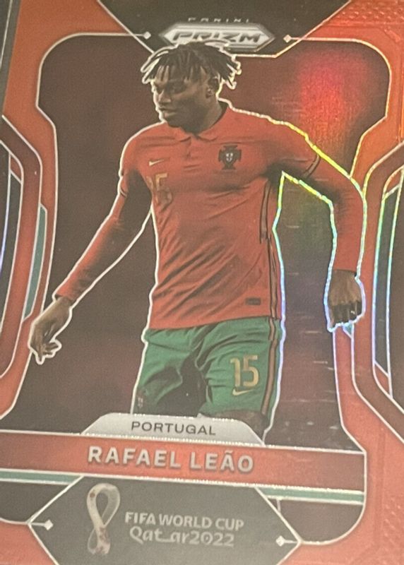 Rafael Leao 2022 Prizm World Cup #181 Red /399 RAW