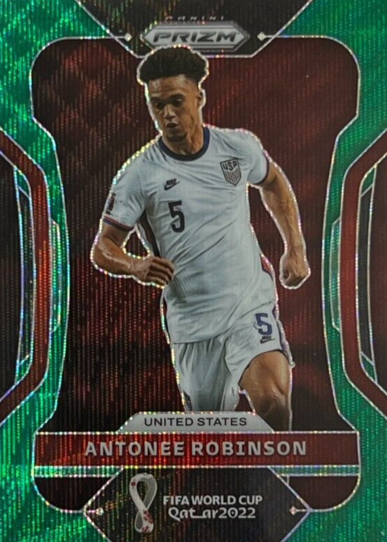Antonee Robinson 2022 Prizm World Cup #199 Green Wave Price Guide