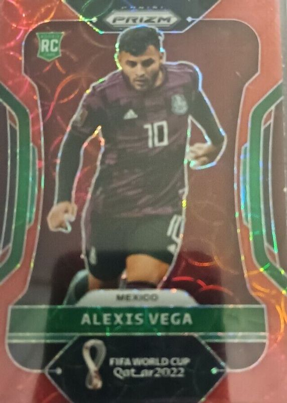 Alexis Vega 2022 Prizm World Cup #142 Choice Red Rookie PSA 9