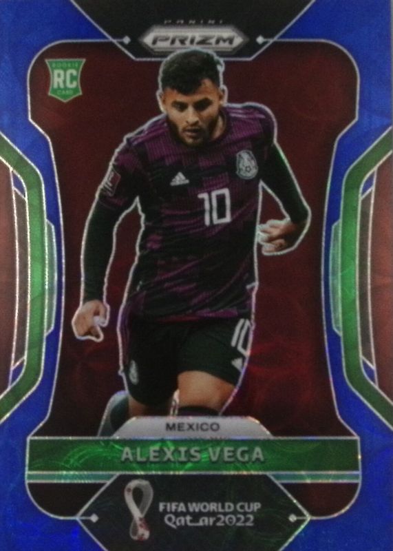 Alexis Vega 2022 Prizm World Cup #142 Choice Blue /135 Rookie PSA 10