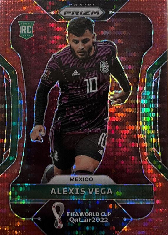 Alexis Vega 2022 Prizm World Cup #142 Breakaway Red /99 Rookie PSA 10