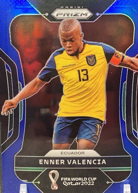 Enner Valencia 2022 Prizm World Cup #77 Blue /299 BGS 9