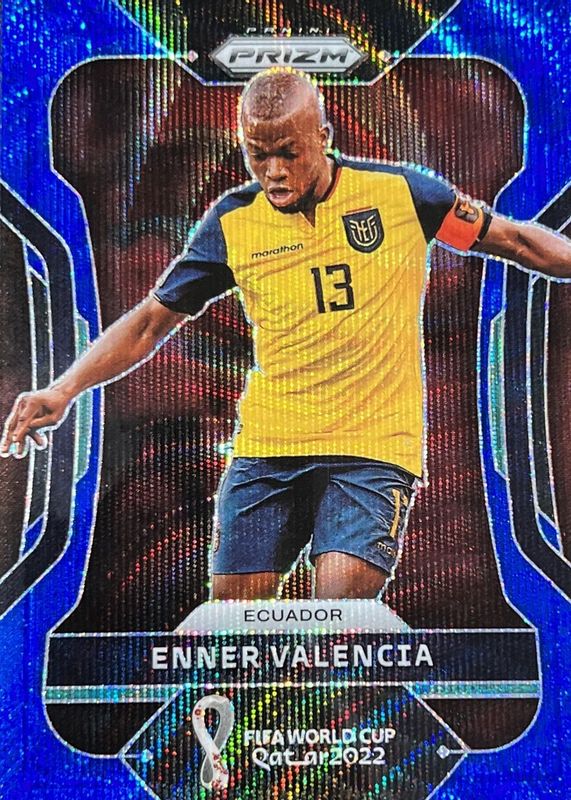 Enner Valencia 2022 Prizm World Cup #77 Blue Wave /199 BGS 9