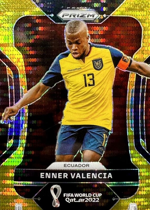 Enner Valencia 2022 Prizm World Cup #77 Breakaway Gold /10 SGC 9.5