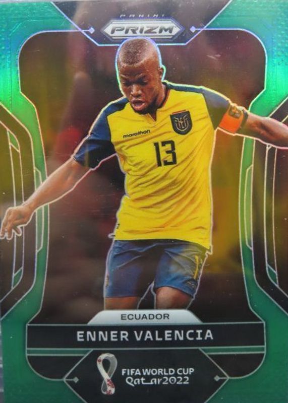 Enner Valencia 2022 Prizm World Cup #77 Green /5 SGC 9.5