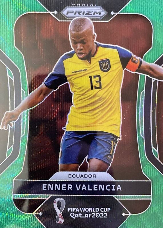 Enner Valencia 2022 Prizm World Cup #77 Green Wave PSA 10