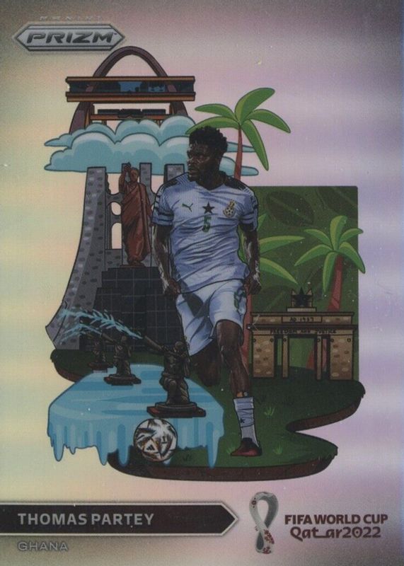 Thomas Partey 2022 Prizm World Cup #12 National Landmarks /(SSP) SGC 10