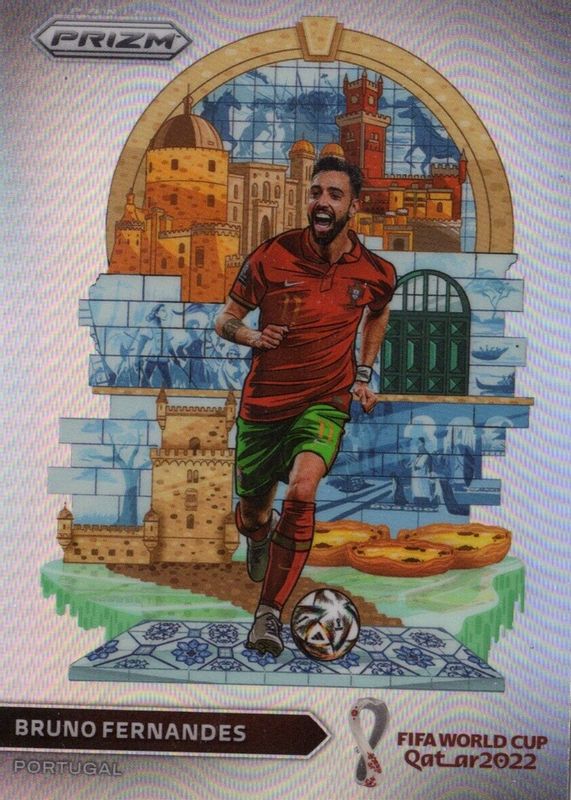 Bruno Fernandes 2022 Prizm World Cup #20 National Landmarks /(SSP) PSA 10