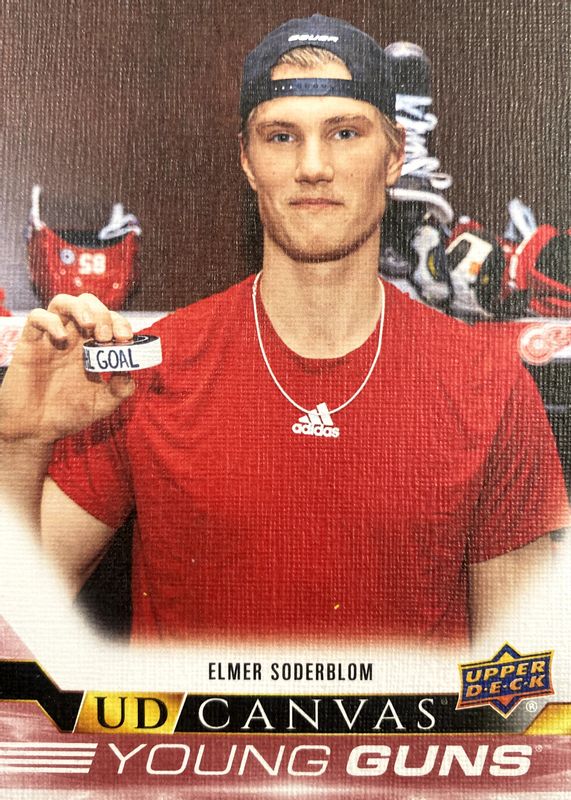 Elmer Soderblom 2022 Upper Deck #C235 Young Guns Canvas Rookie RAW