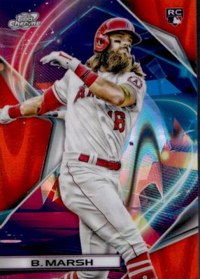 2022 Topps Chrome Cosmic #130 Orange Galactic Refractor /25