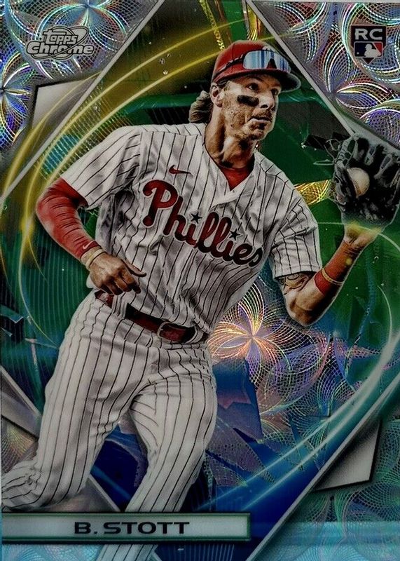 Bryson Stott 2022 Topps Chrome Cosmic #17 Nucleus Refractor Rookie RAW