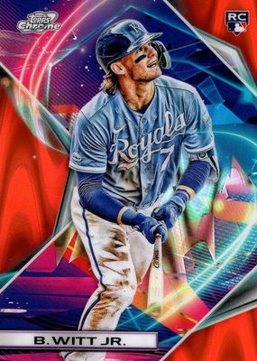 2022 Topps Chrome Cosmic #162 Orange Galactic Refractor /25