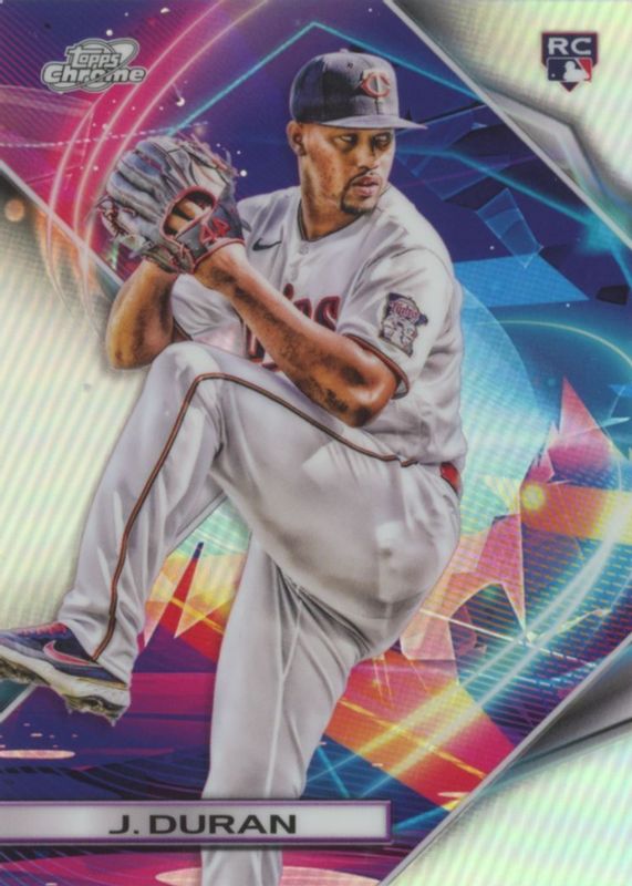 Jhoan Duran 2022 Topps Chrome Cosmic #46 Refractor Rookie RAW