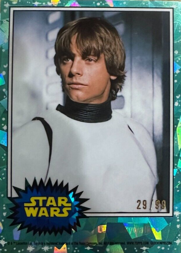 Luke Skywalker 2022 Topps Chrome Star Wars Sapphire Edition