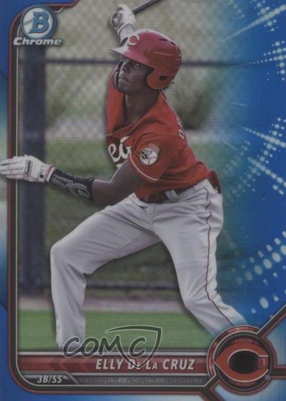 Elly De La Cruz 2022 Bowman Chrome #BCP-224 Prospects - Blue Refractor /150 PSA 10