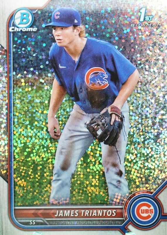 James Triantos 2022 Bowman Chrome #BCP-208 Prospects - Speckle Refractor /299 (1st) RAW