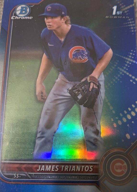 James Triantos 2022 Bowman Chrome #BCP-208 Prospects - Blue Refractor /150 (1st) RAW