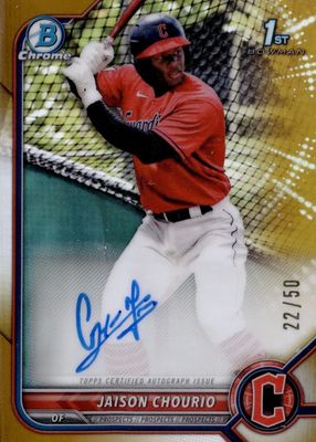 2022 Bowman Chrome #CPA-JCO Prospect Auto - Gold Refractor /50 (1st)