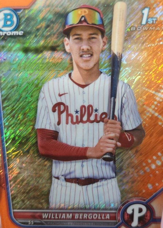 2023 Bowman Chrome - Prospects - Mega Box Purple Mojo Refractor #BCP-232 -  William Bergolla /299