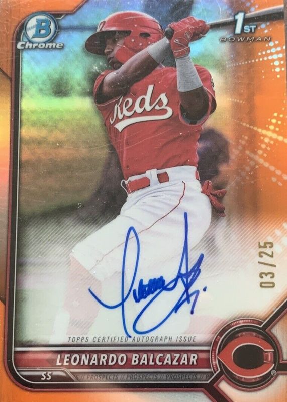 2022 Bowman Chrome #CPA-LB Prospect Auto - Orange Refractor /25 (1st)