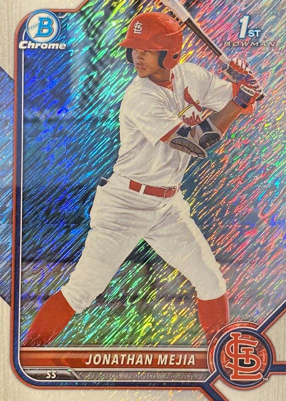 Jonathan Mejia 2022 Bowman Chrome #BCP-168 Prospects - Shimmer Refractor (1st) PSA 10