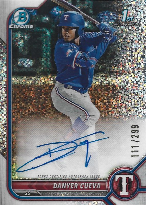 2022 Bowman Chrome #CPA-DCA Prospect Auto - Speckle Refractor /299 (1st)